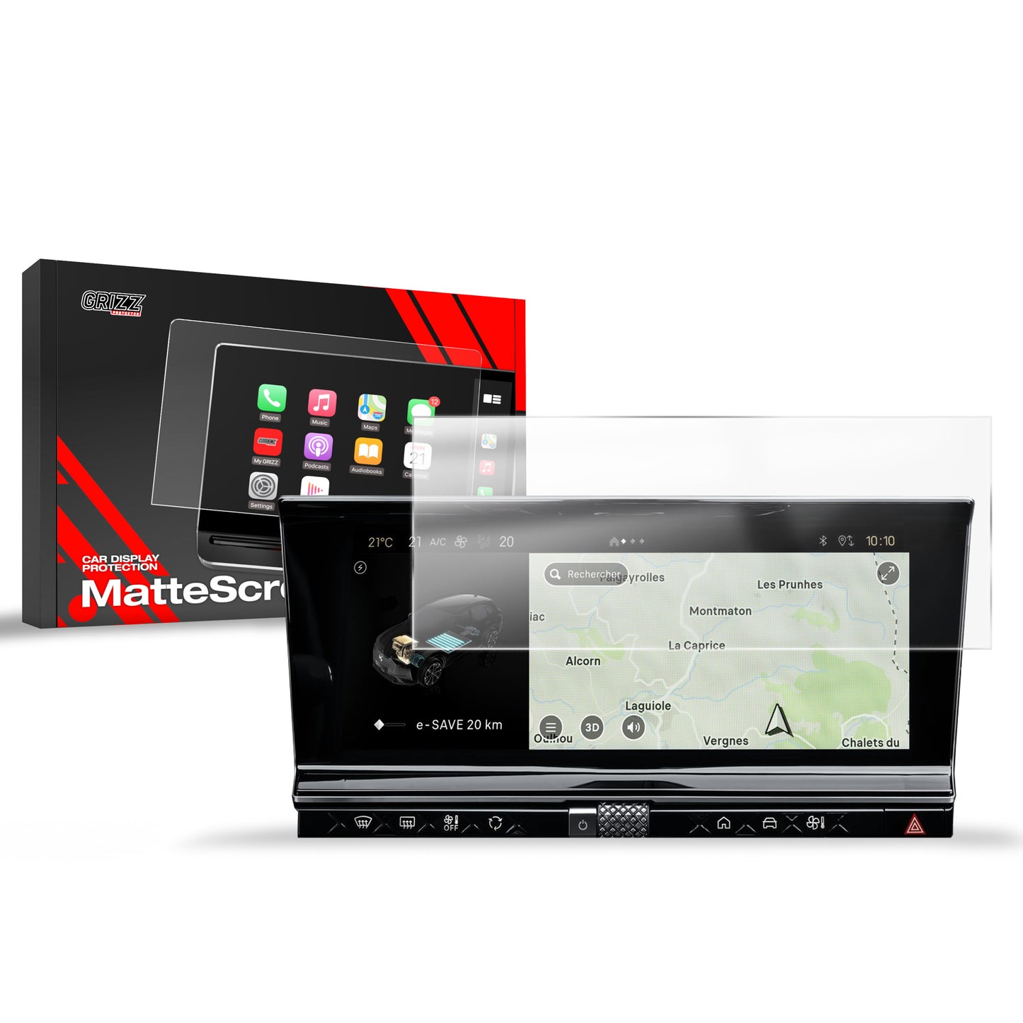 Anti-fingerprint screen film DS7 (2022-2025) Matte Grizz