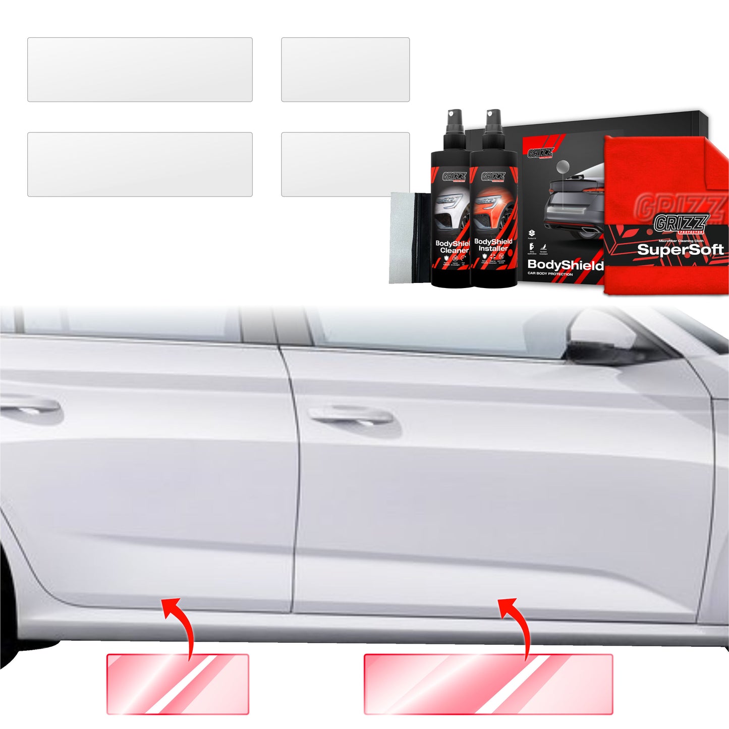 4in1 Protective film for sills for Skoda Kamiq (2019-2025)