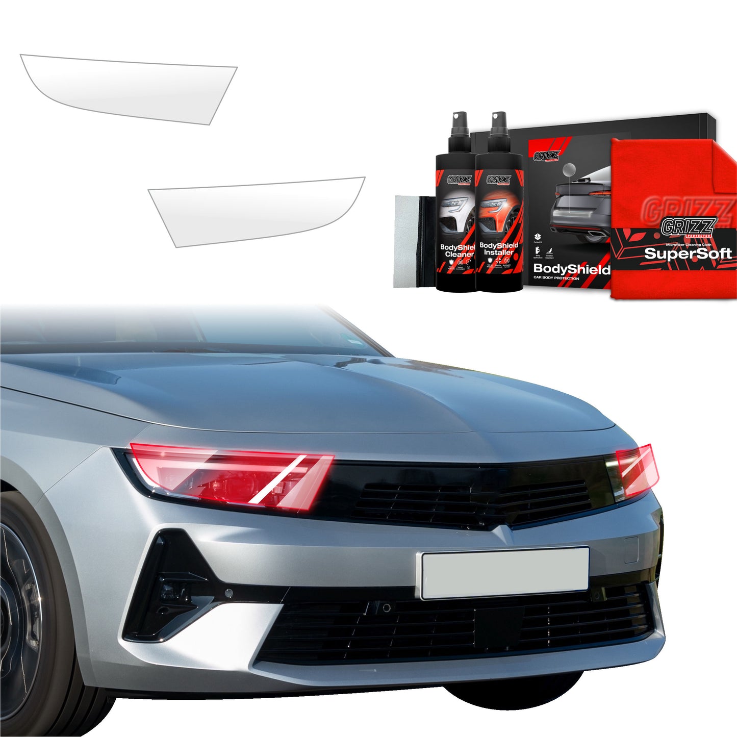 2in1 Protective film for lights for Opel Astra (2021-2024)
