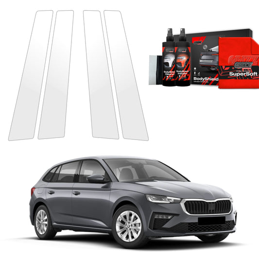 4in1 Protective film for pillars for Skoda Scala (2023-2025)