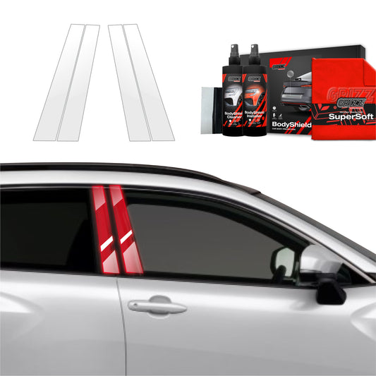 4in1 Protective film for pillars for Toyota Corolla Cross (2022-2025)