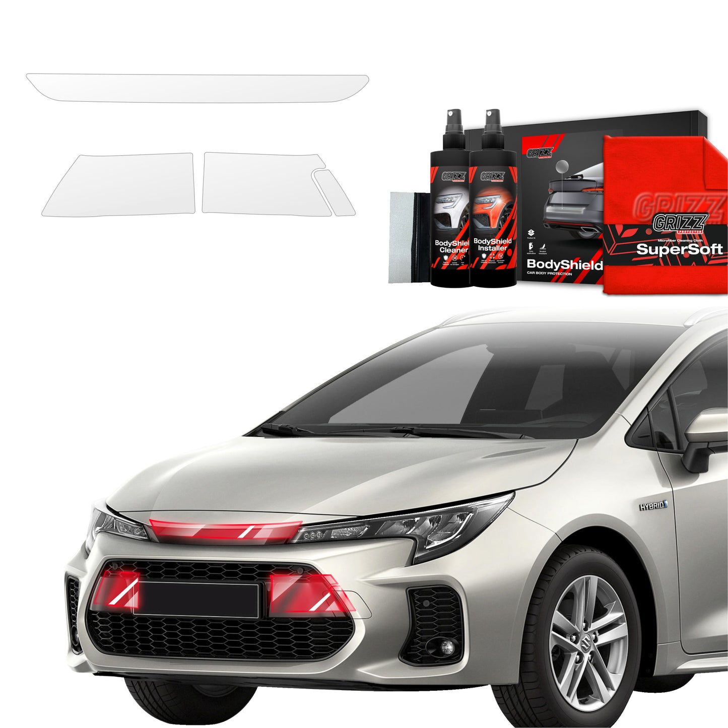 3in1 Folia ochronna na front Suzuki Swace Facelift (2023-2025)