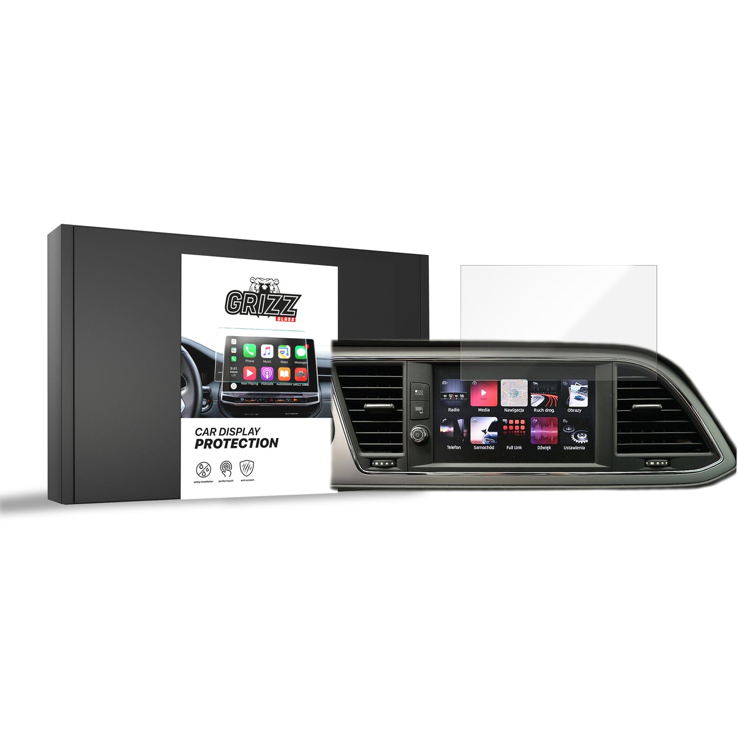 Ceramic screen film Seat Leon 3 8" (2017-2020) Grizz