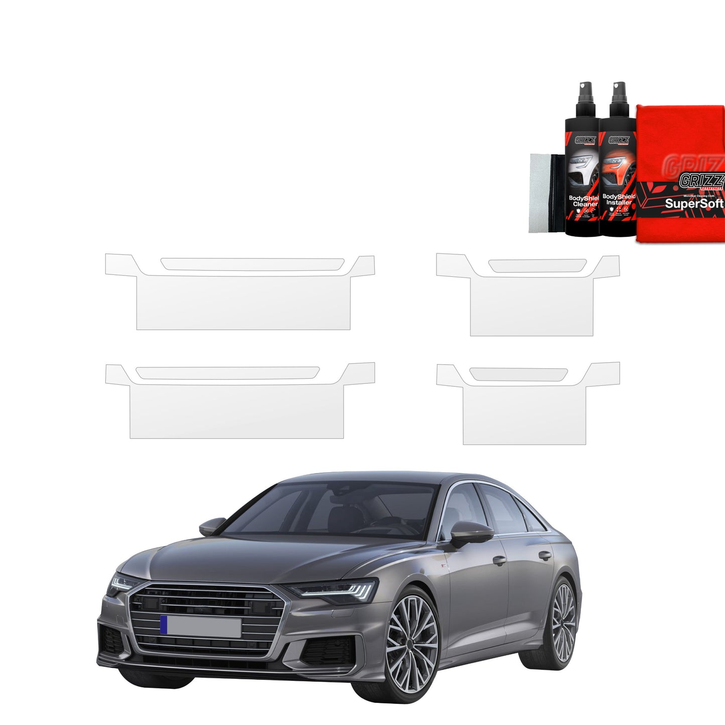 4in1 Protective film for sills for Audi A6 C8 Sedan (2018-2023)