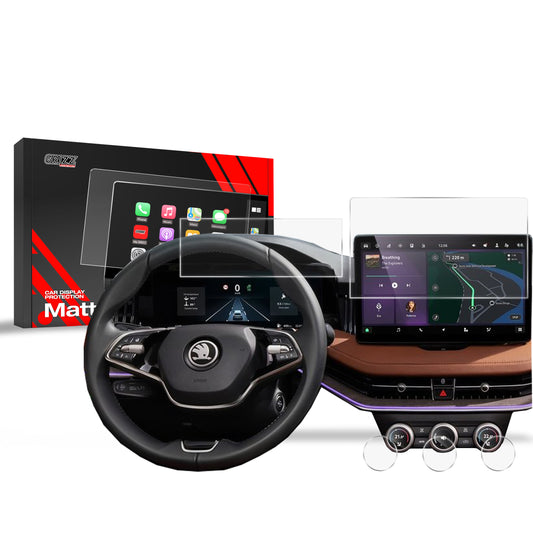 Anti-fingerprint screen film Skoda Superb 4 13" (2024-2025) Matte Grizz 5in1