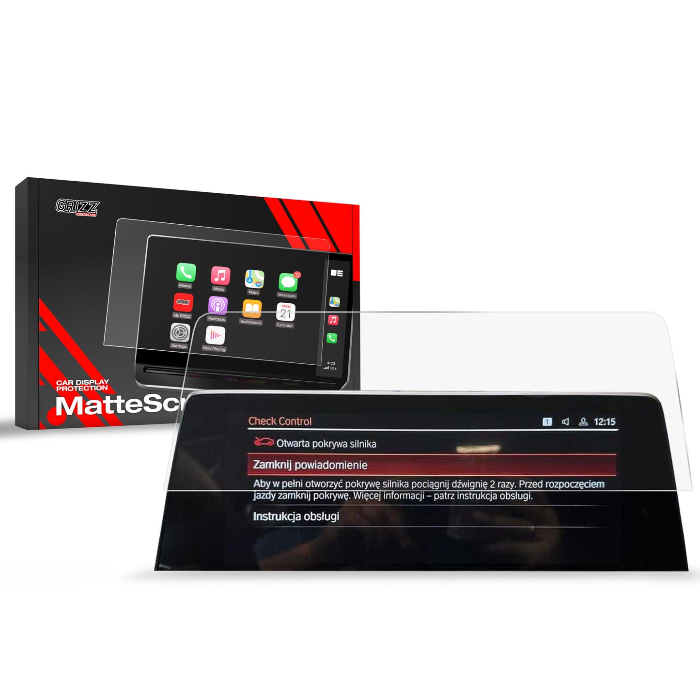 Anti-fingerprint screen film BMW X4 G02 10,25" (2021-2025) Matte Grizz