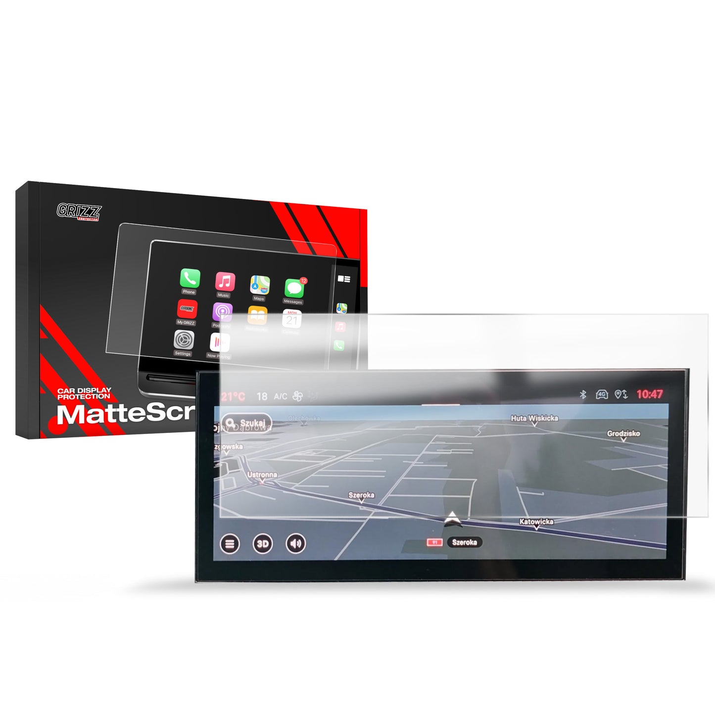 Anti-fingerprint screen film Alfa Romeo Junior 10.25" (2024-2025) Matte Grizz