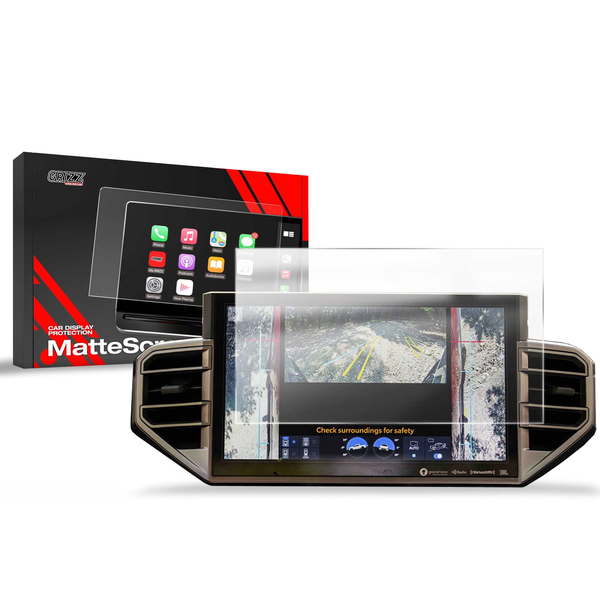 Anti-fingerprint screen film Toyota Tundra 14" (2022-2025) Matte Grizz