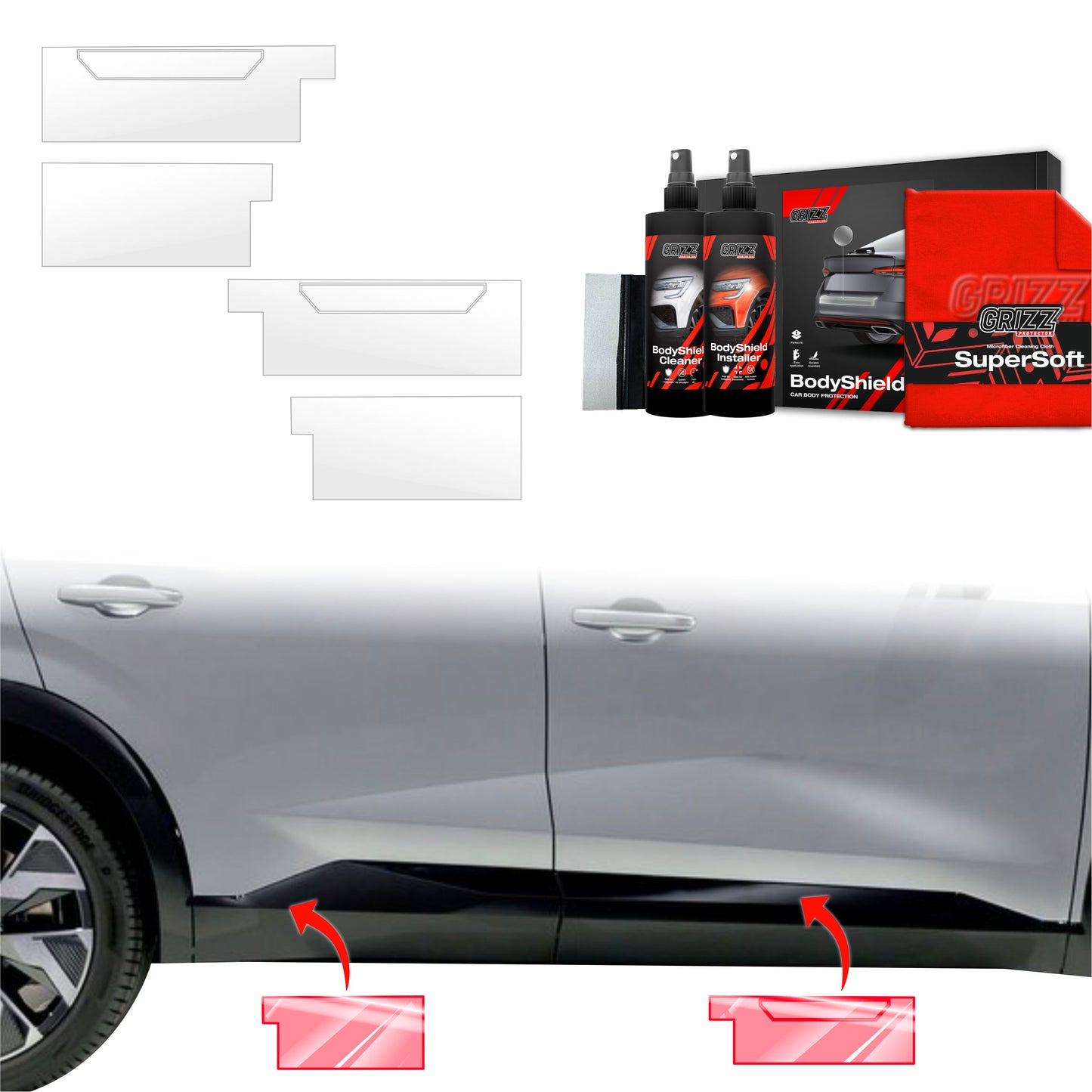 4in1 Protective film for sills for Renault Rafale (2024-2025)