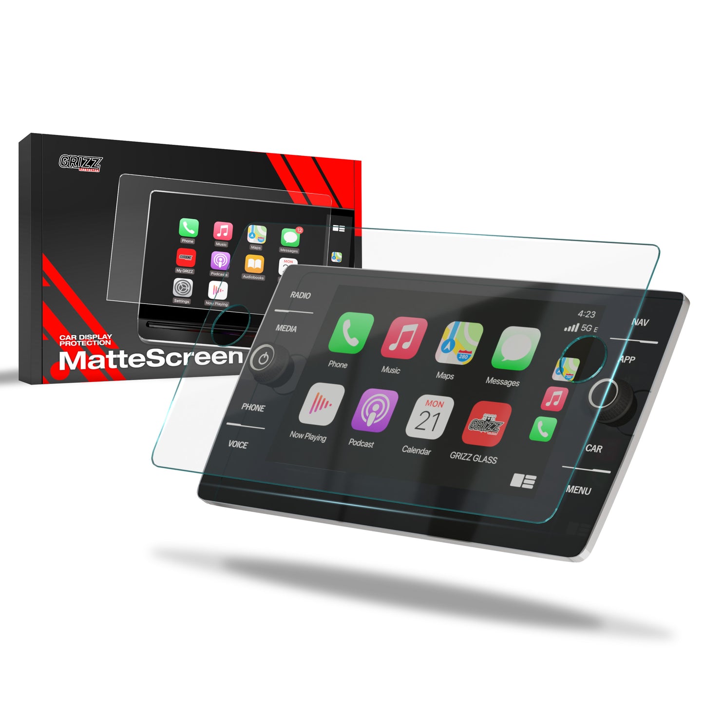 Anti-fingerprint screen film Volkswagen VW Passat B8 Discover Media (2017-2023) Matte Grizz