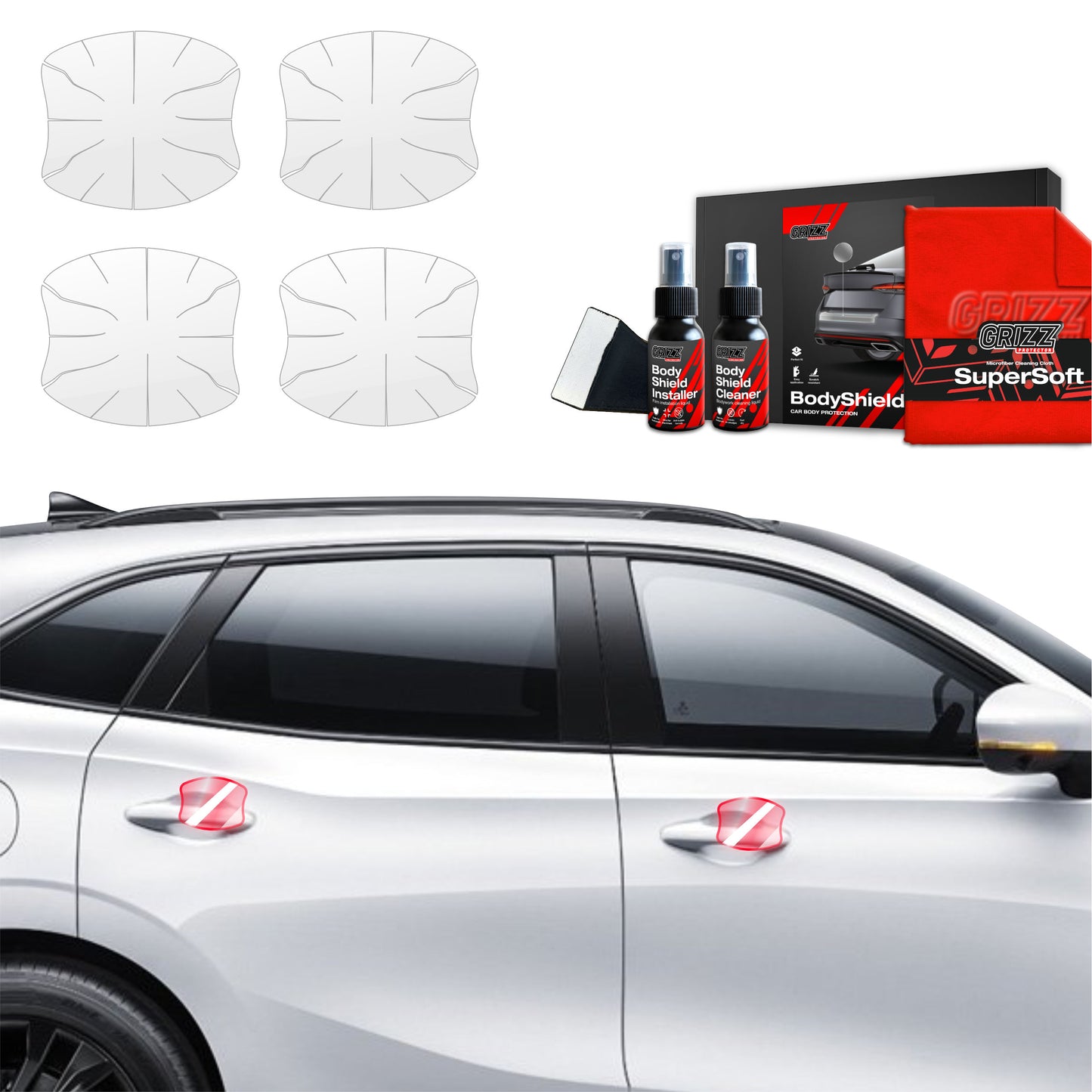 4in1 Protective film under door handles for Forthing T5 Evo (2024-2025)