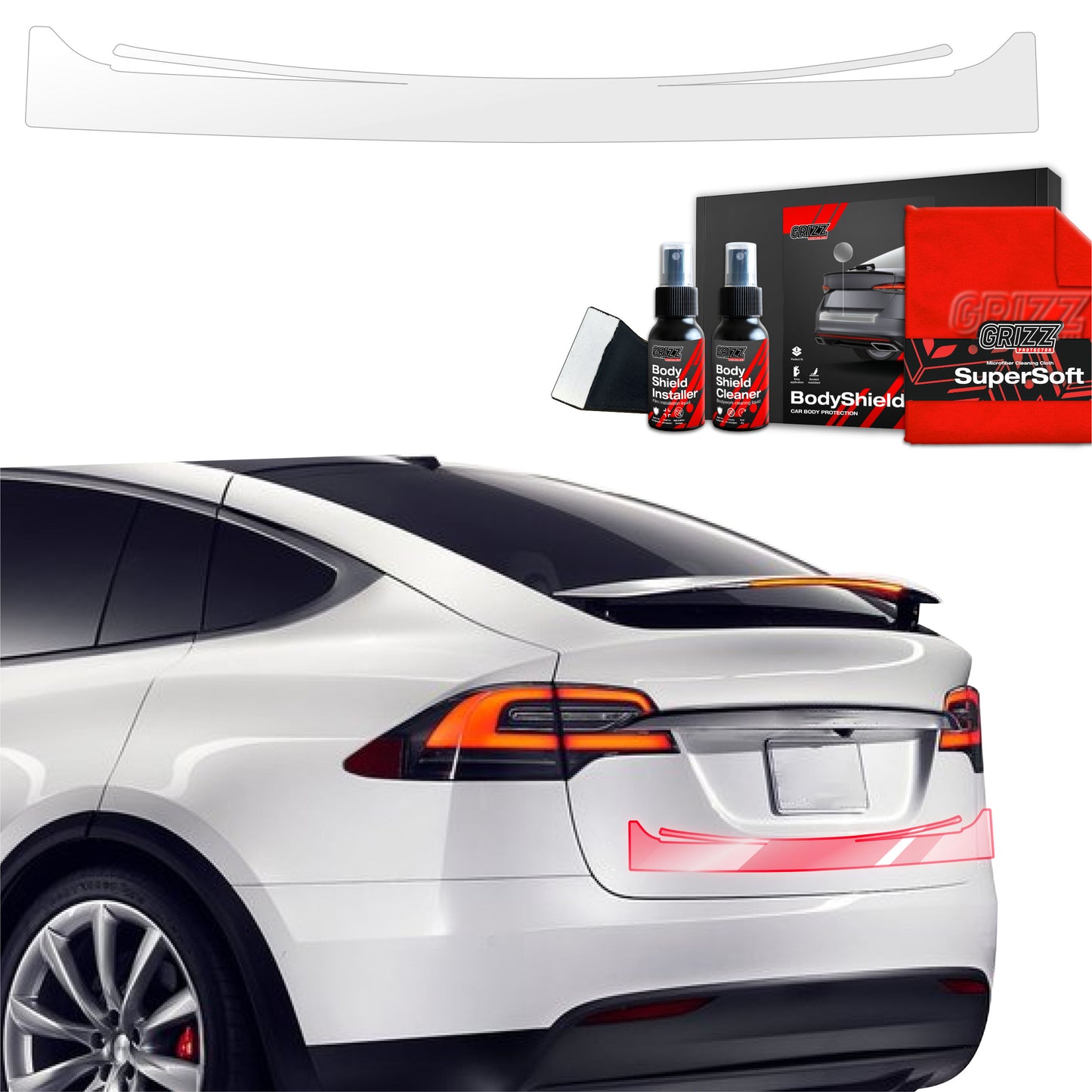 Protective film for trunk threshold for Tesla Model X (2021-2025)