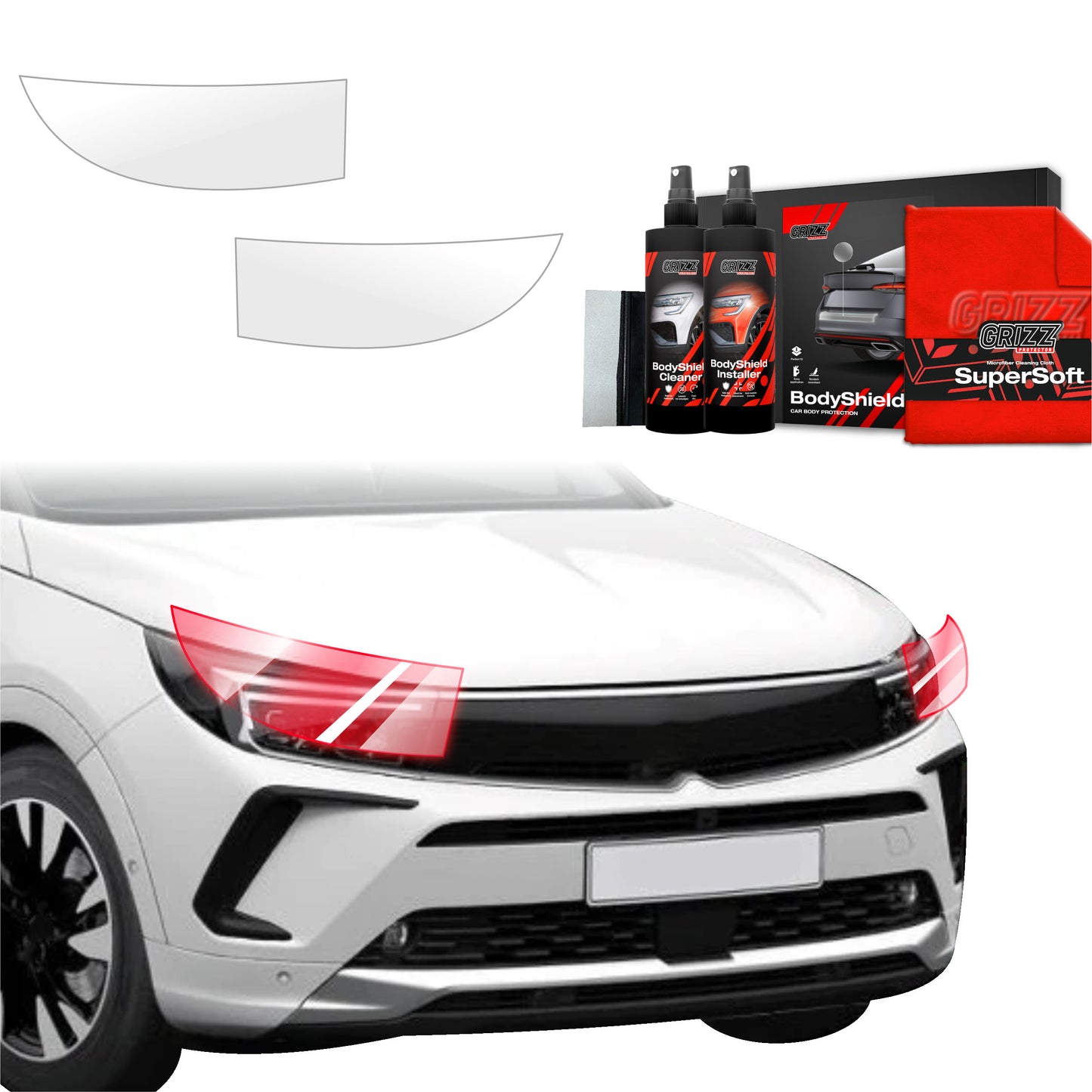 2in1 Protective film for lights for Opel Grandland (2021-2024)