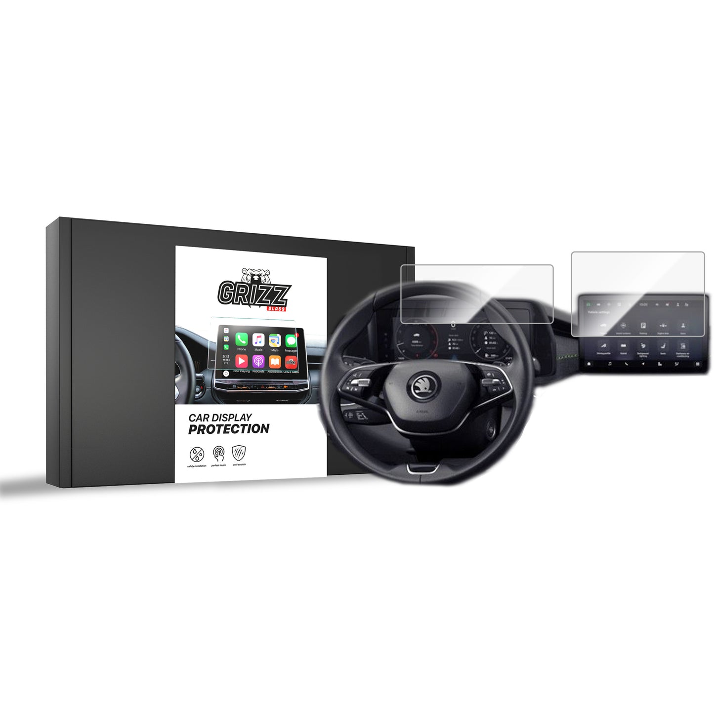 Ceramic screen film Skoda Superb 4 13" (2024-2025) Grizz 2in1