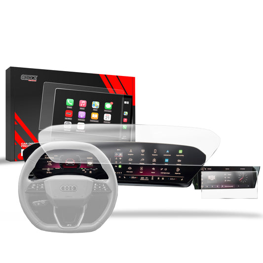 Anti-fingerprint screen film Audi SQ6 e-tron (2024-2025) Matte Grizz 2in1