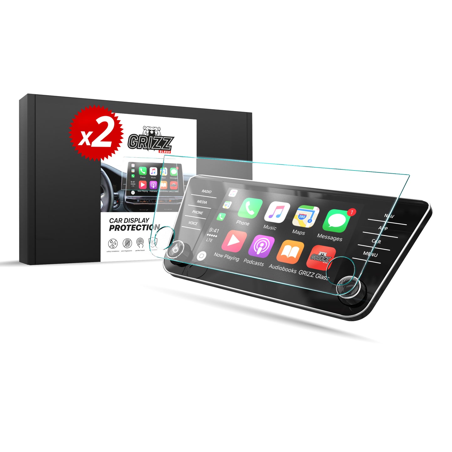 2-PAK Ceramic Film  Grizz do Skoda Superb 3 8" Amundsen/Bolero (2015-2024)