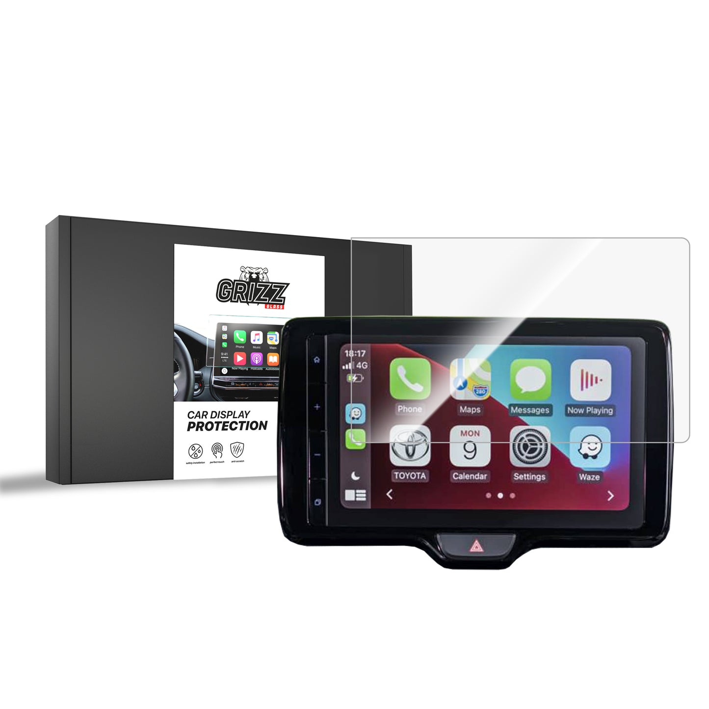 Ceramic screen film Toyota Yaris Cross 9" HD (2020-2025) Grizz