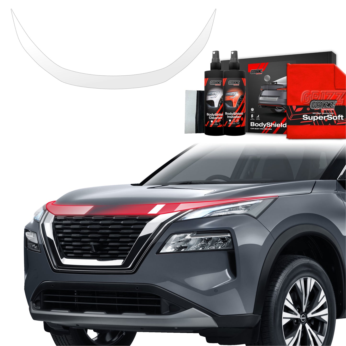 Protective film for hood for Nissan X-Trail Facelift (2024-2025)