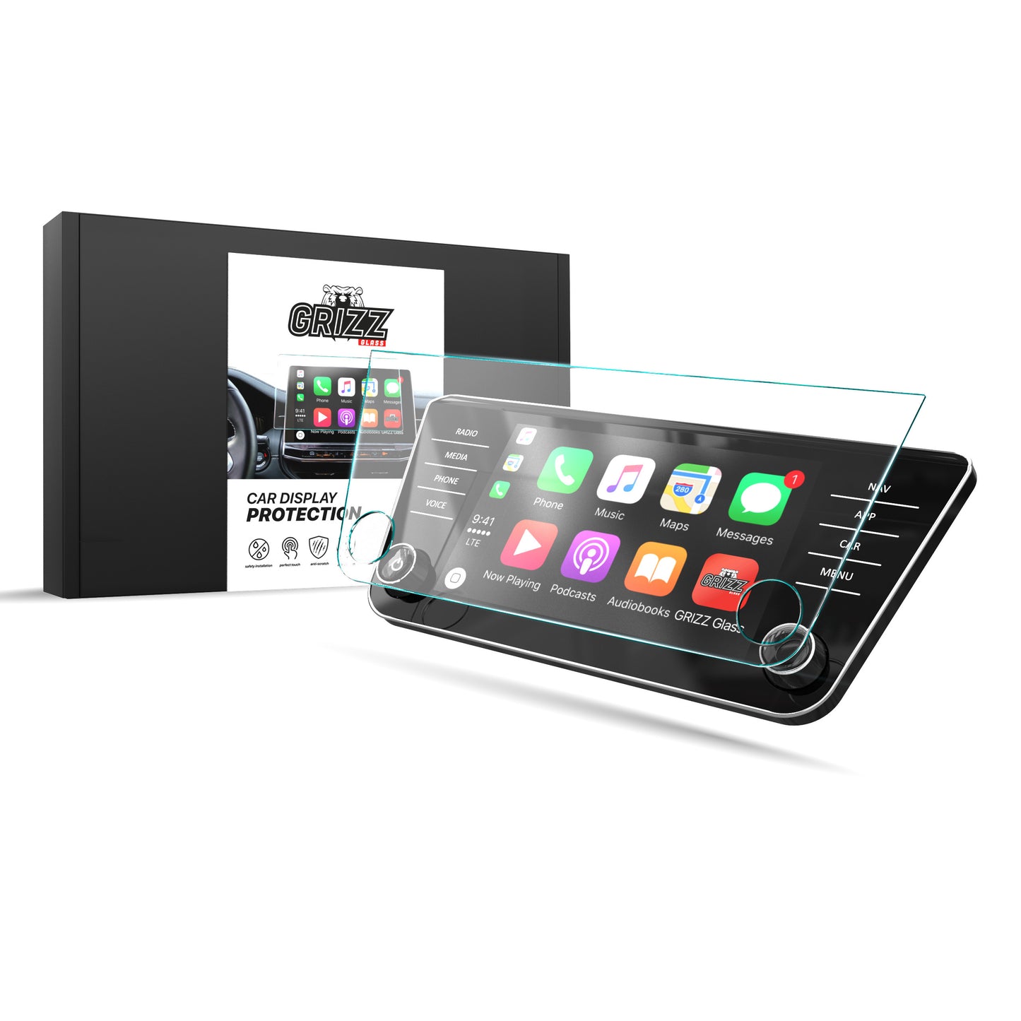 Ceramic screen film Skoda Superb 3 8" Amundsen/Bolero (2015-2024) Grizz