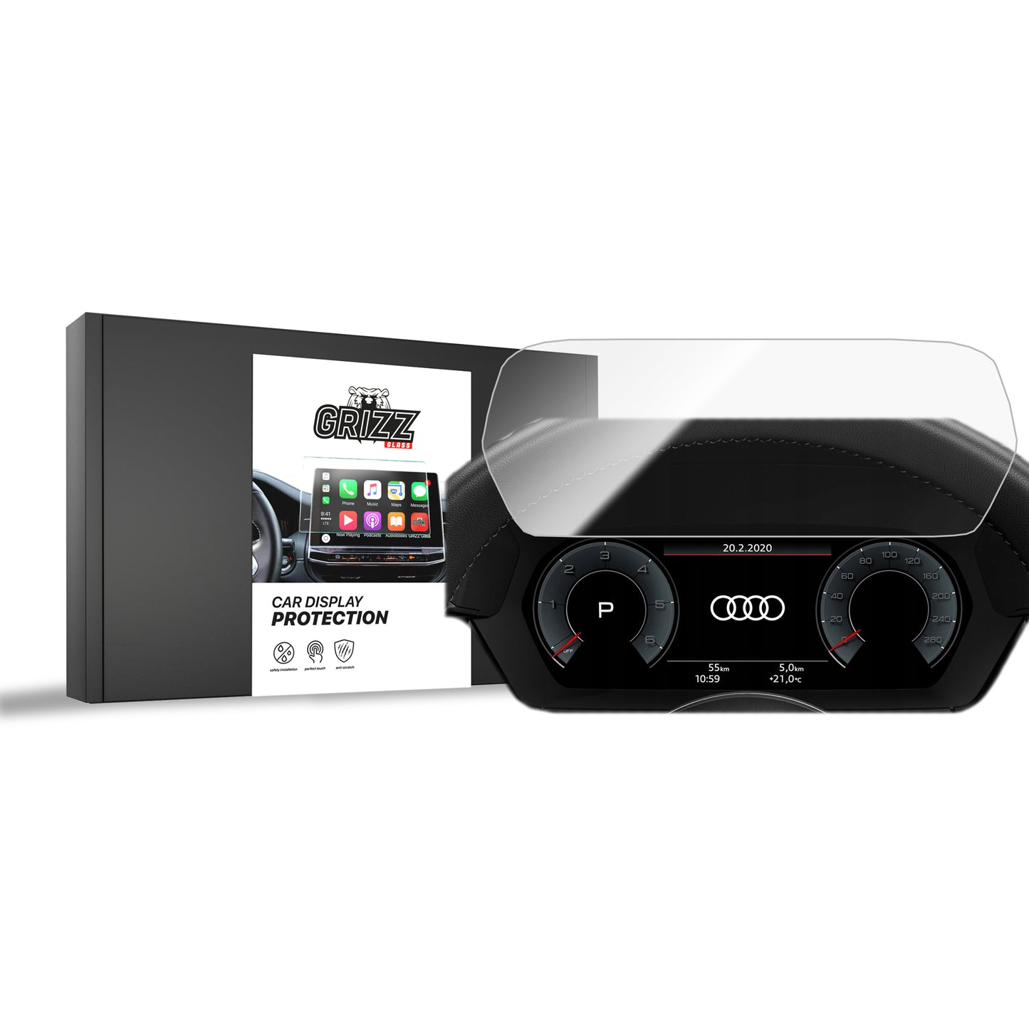 Ceramic screen film Audi A3 8Y Virtual Cockpit Plus 12,3" (2020-2025) Grizz