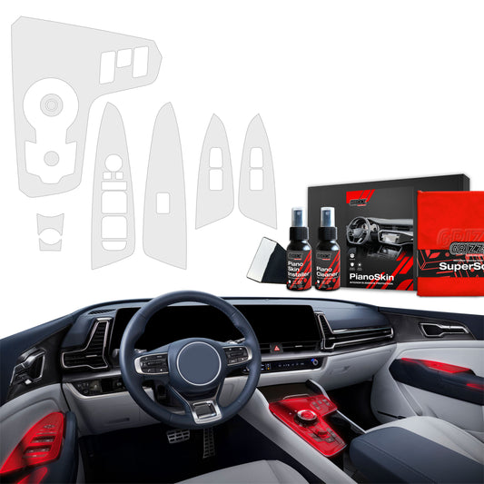 6in1 Grizz protective interior film Kia Sportage 5 (2021-2024) Anti-fingerprint PianoSkin