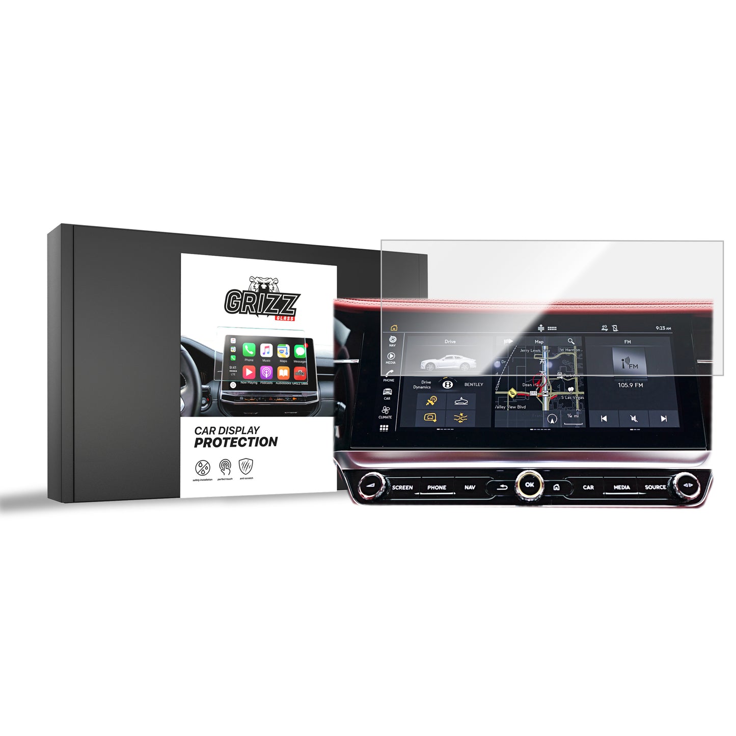 Ceramic screen film Bentley Continental Flying Spur (2019-2025) Grizz