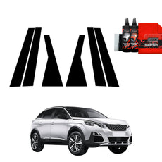 6w1 Black film for pillars for Peugeot 3008 (2016-2024)