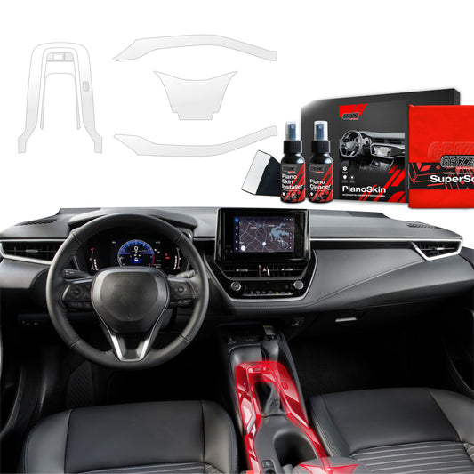 4w1 Grizz protective interior film Toyota Corolla Cross Drive Mode (2019-2025) Bezbarwna PianoSkin