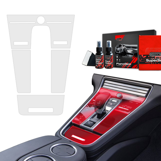 4in1 Grizz protective interior film Porsche Panamera 2 (2016-2023) Anti-fingerprint PianoSkin