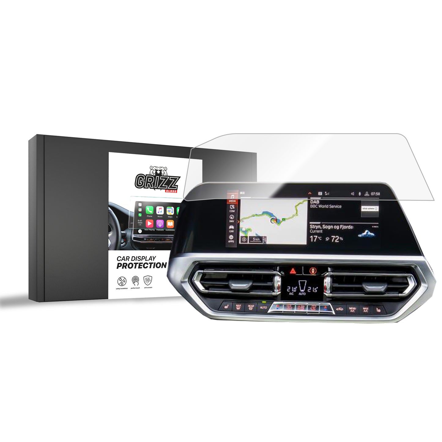 Ceramic screen film BMW M4 G82 10.25" (2019-2023) Grizz