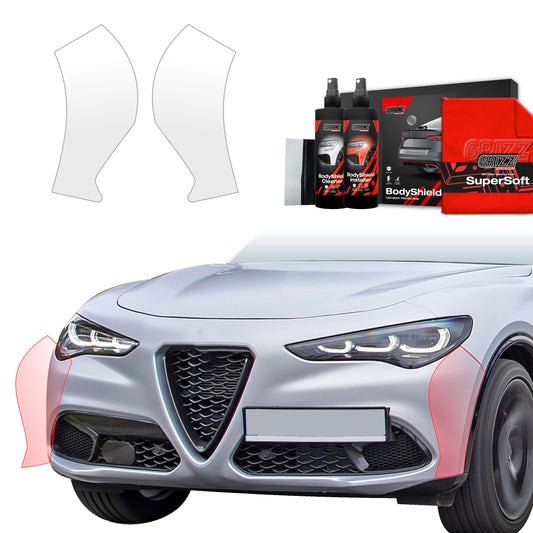 2in1 Protective film for bumper for Alfa Romeo Stelvio (2023-2025)