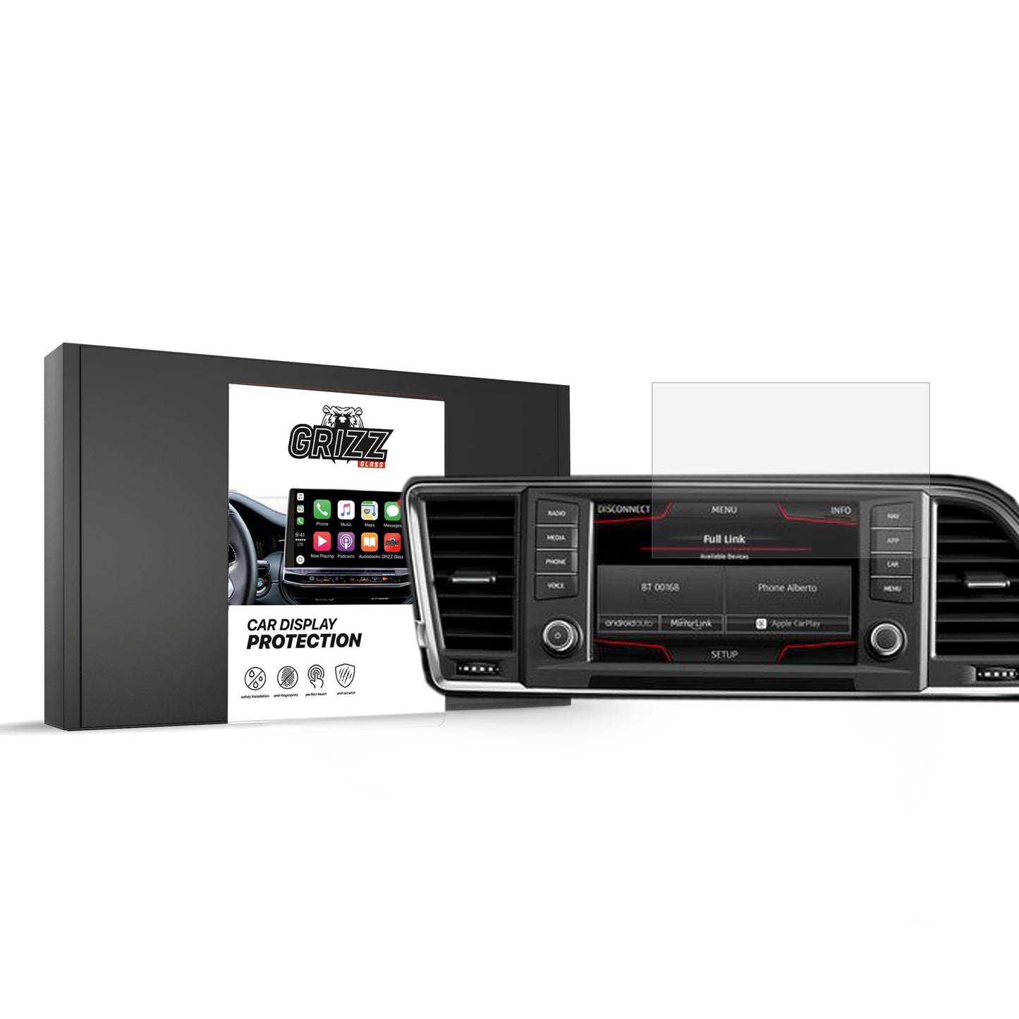 Ceramic screen film Seat Ateca 8" (2016-2019) Grizz