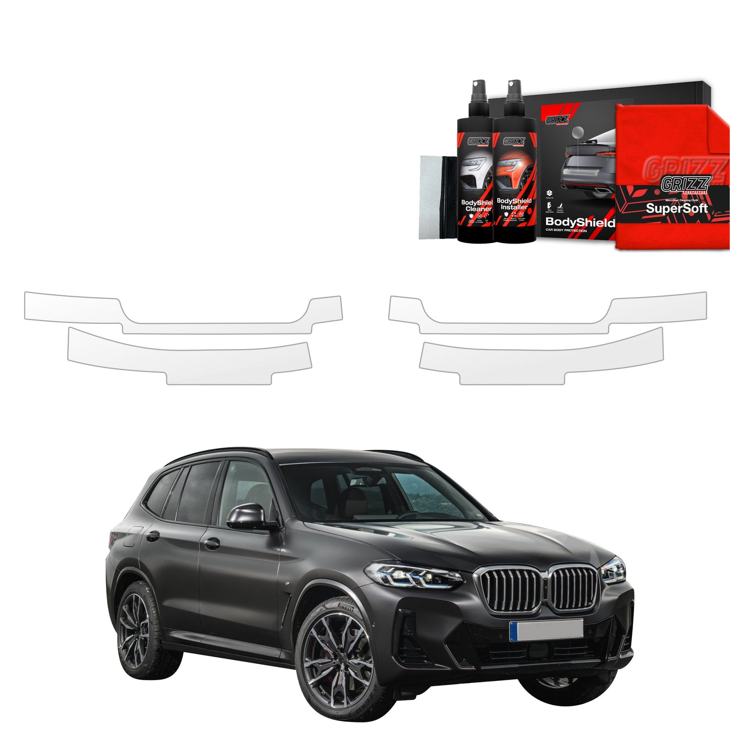 4in1 Protective film for sills for BMW X3 (2021-2024)