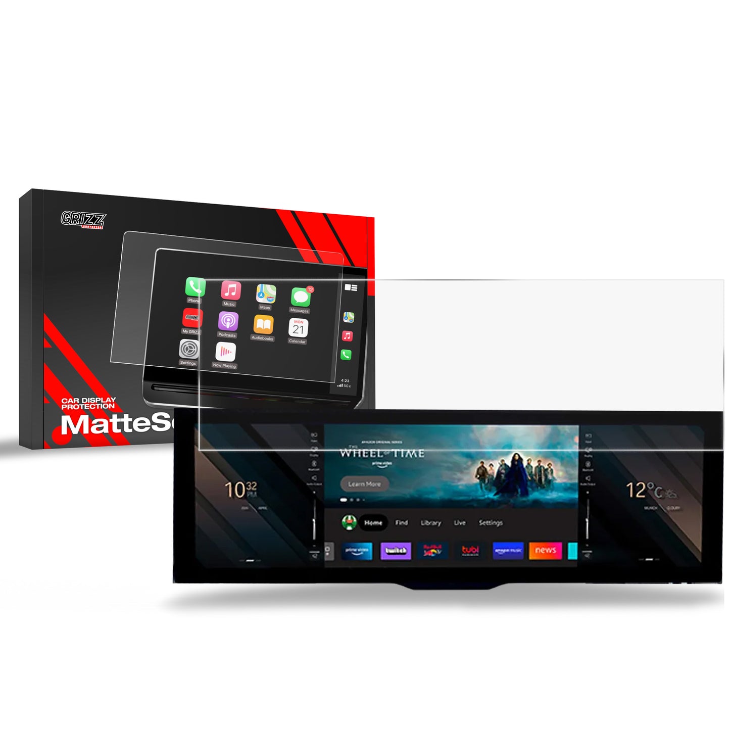 Anti-fingerprint screen film telewizora BMW 7 G70 (2023-2025) Matte Grizz