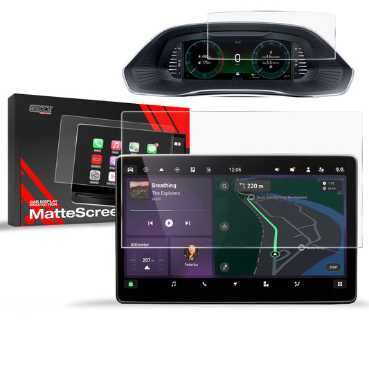 Anti-fingerprint screen film Skoda Octavia 4 13" (2024-2025) Matte Grizz 2in1
