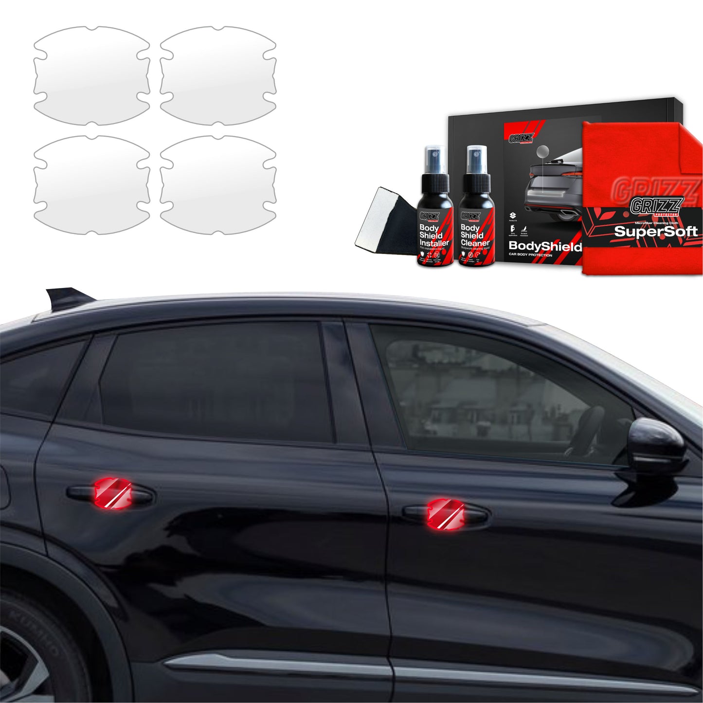 4in1 Protective film under door handles for Renault Arkana (2022-2025)