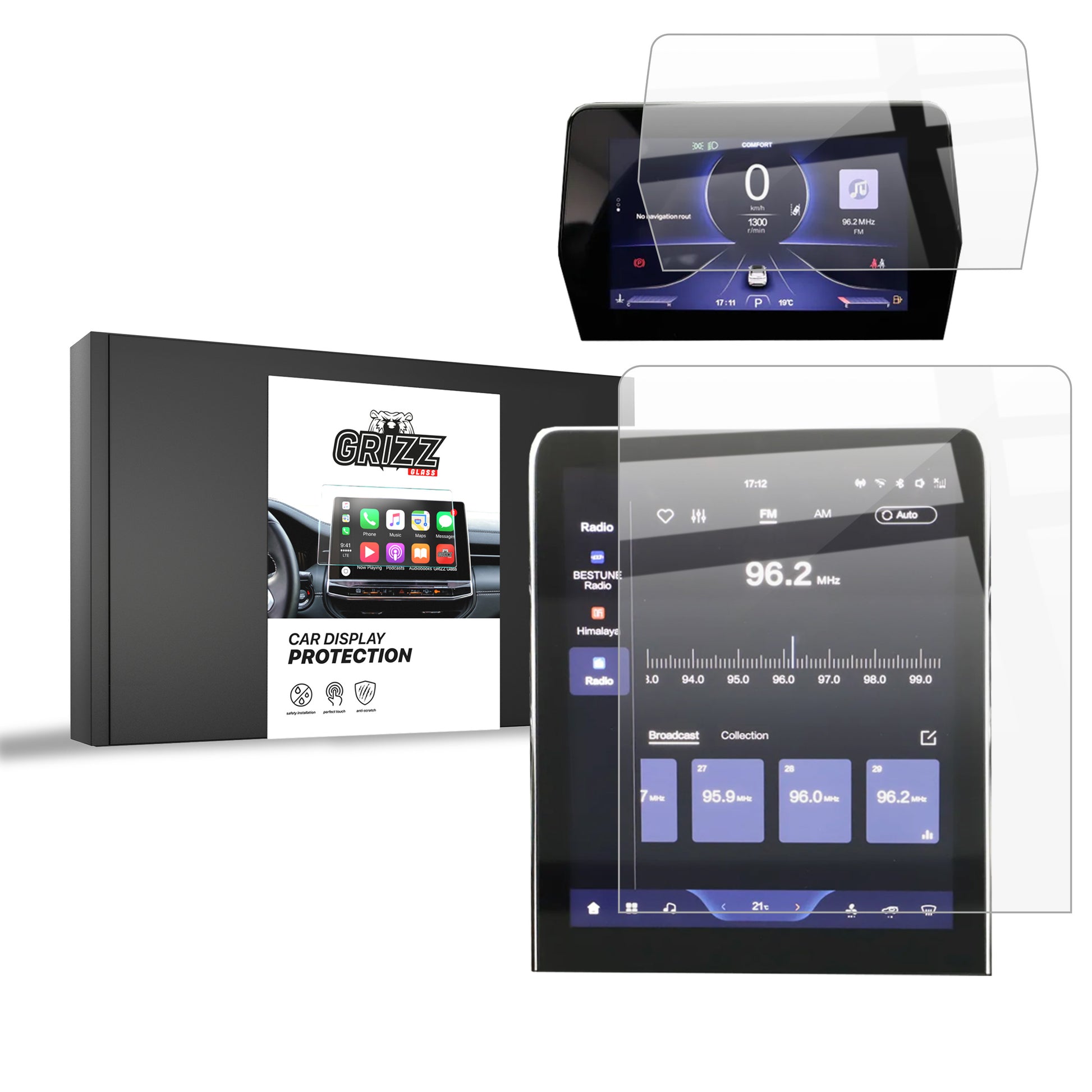 Ceramic screen film Bestune T90 12,6" (2023-2025) Grizz 2in1