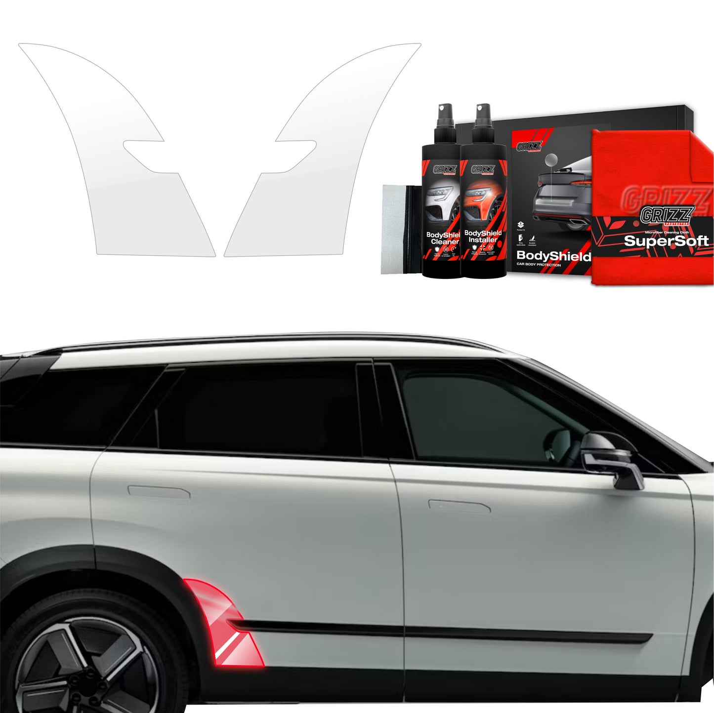 2in1 Protective film for wheel arches for Jaecoo J7 (2024-2025)