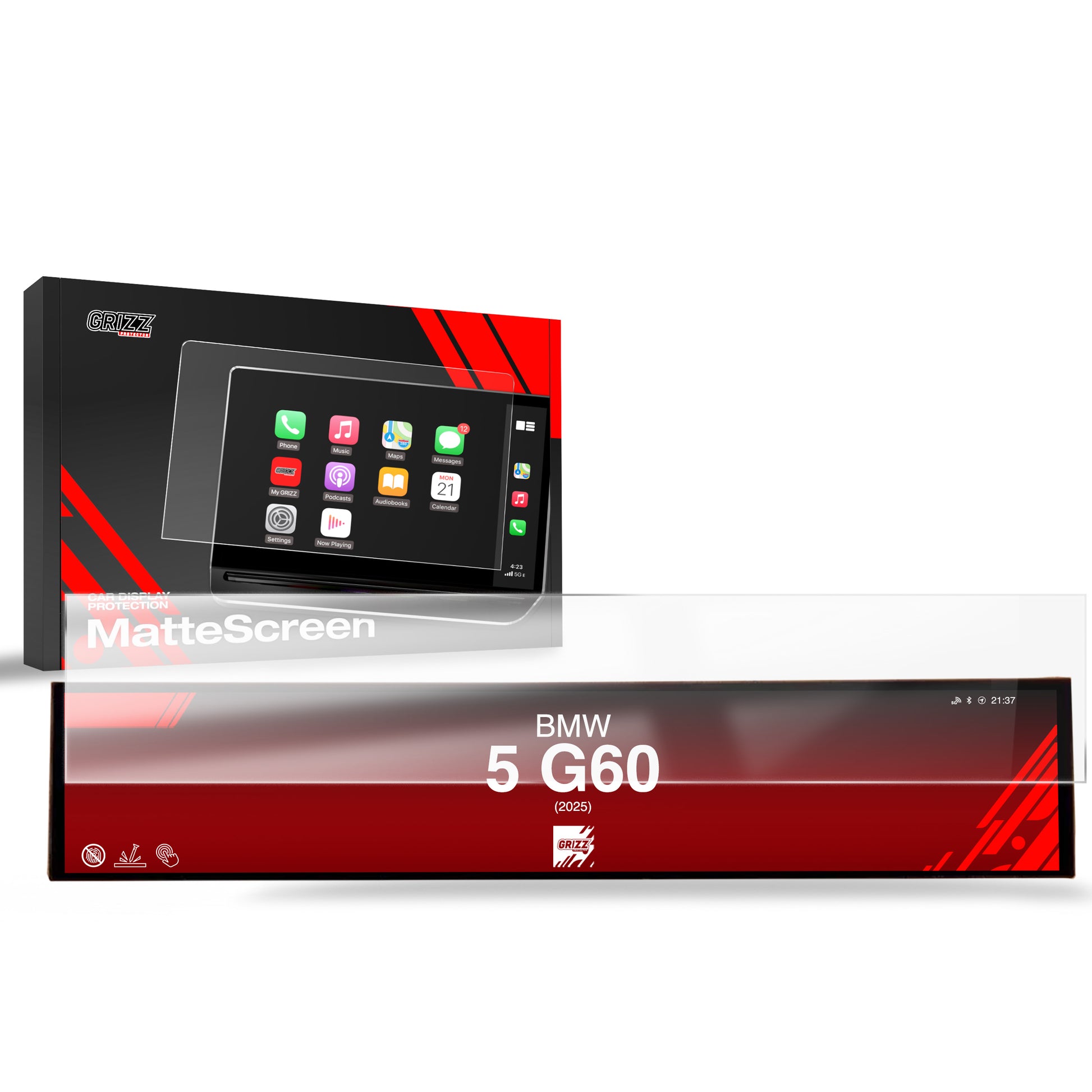 Anti-fingerprint screen film BMW 5 G60 (2025) Matte Grizz