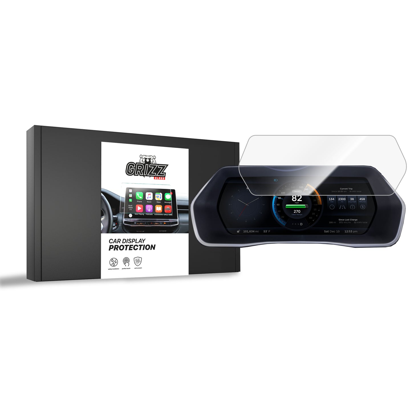 Ceramic screen film Tesla Model S 12,3" (2013-2021) Grizz