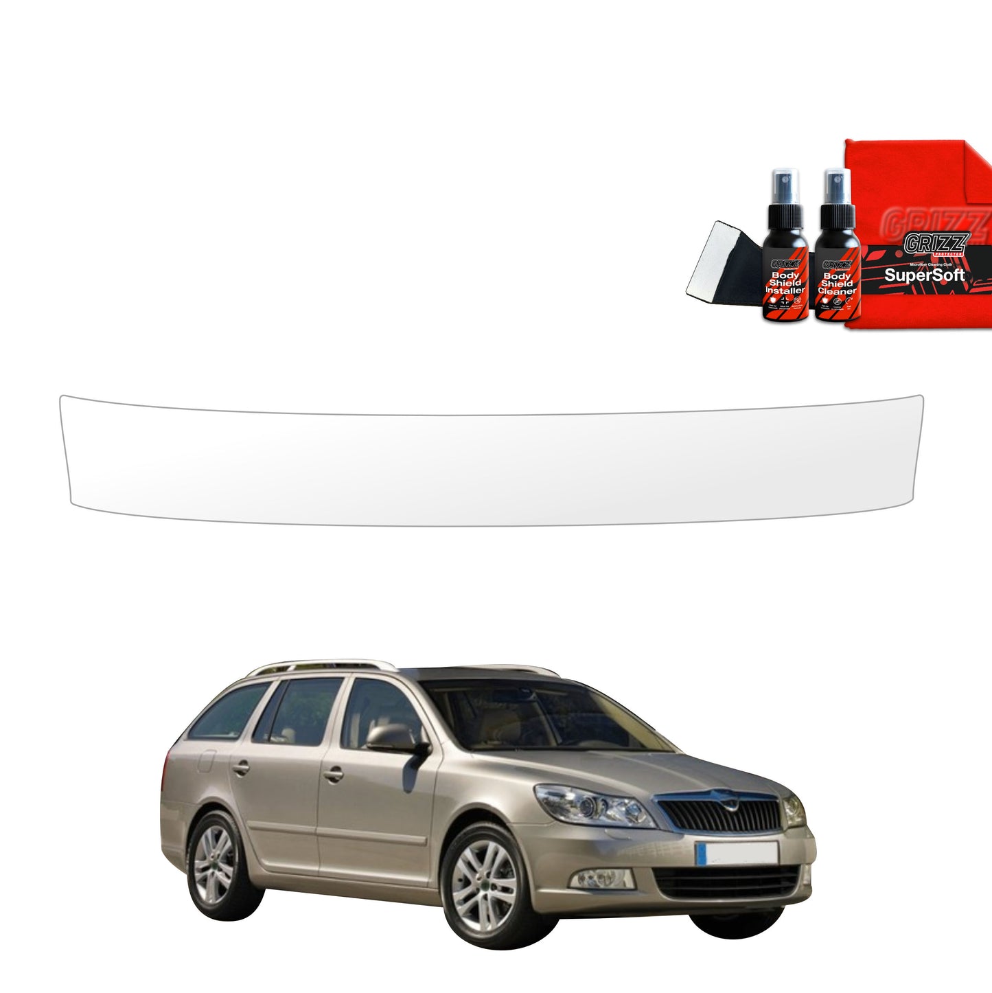 Protective film for trunk threshold for Skoda Octavia 2 Kombi Facelifting (2008-2013)