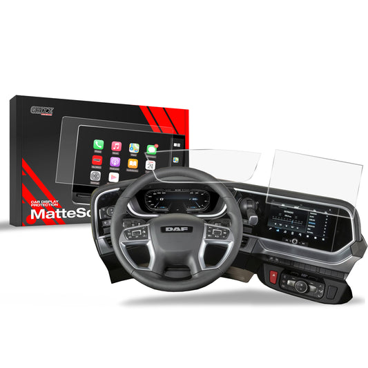 Anti-fingerprint screen film DAF XF NGD Matte Grizz 2in1