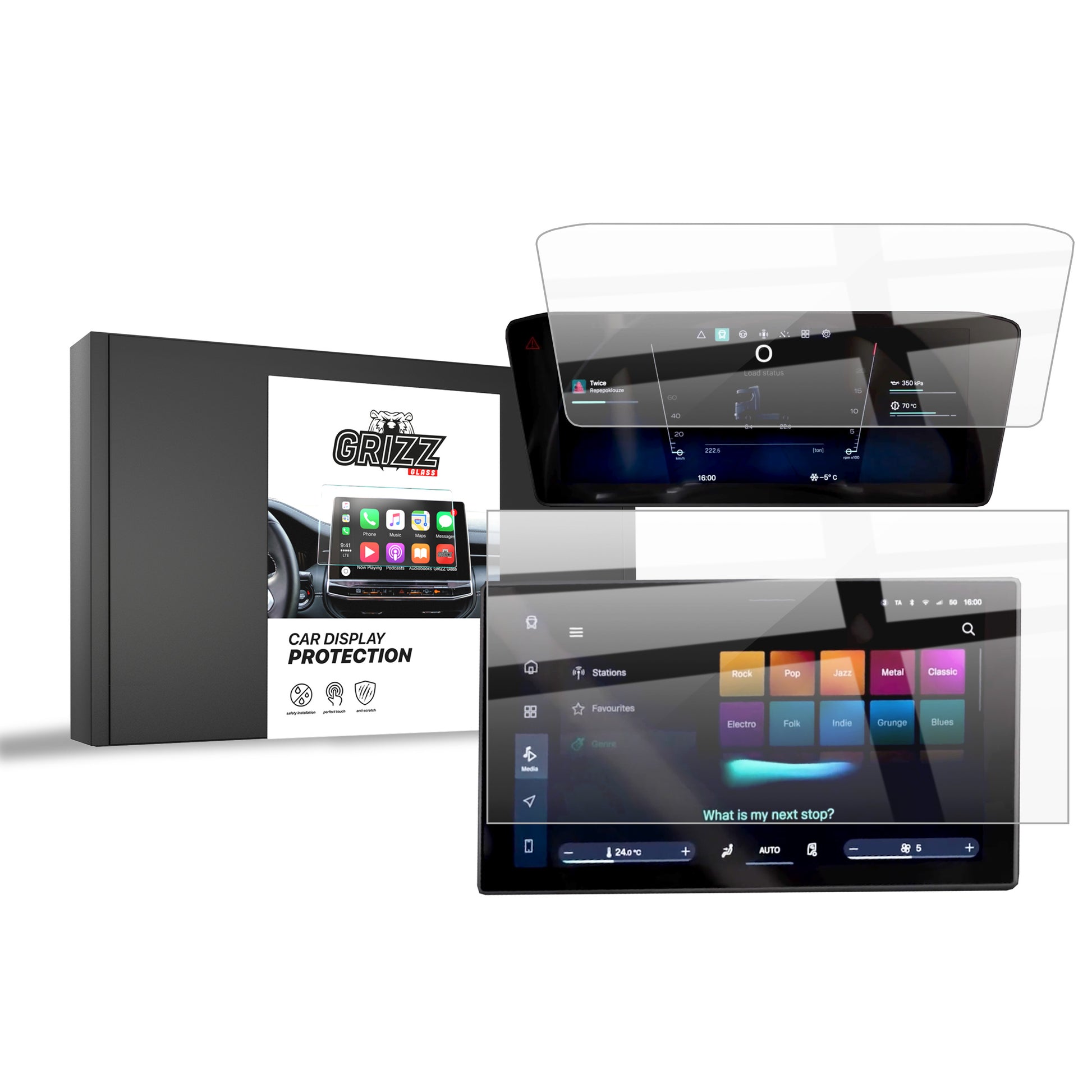 Ceramic screen film Scania G 12,9" (2024-2025) Grizz 2in1