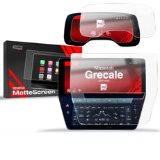 2in1 Anti-fingerprint screen film Maserati Grecale (2023-2025) Matte Grizz