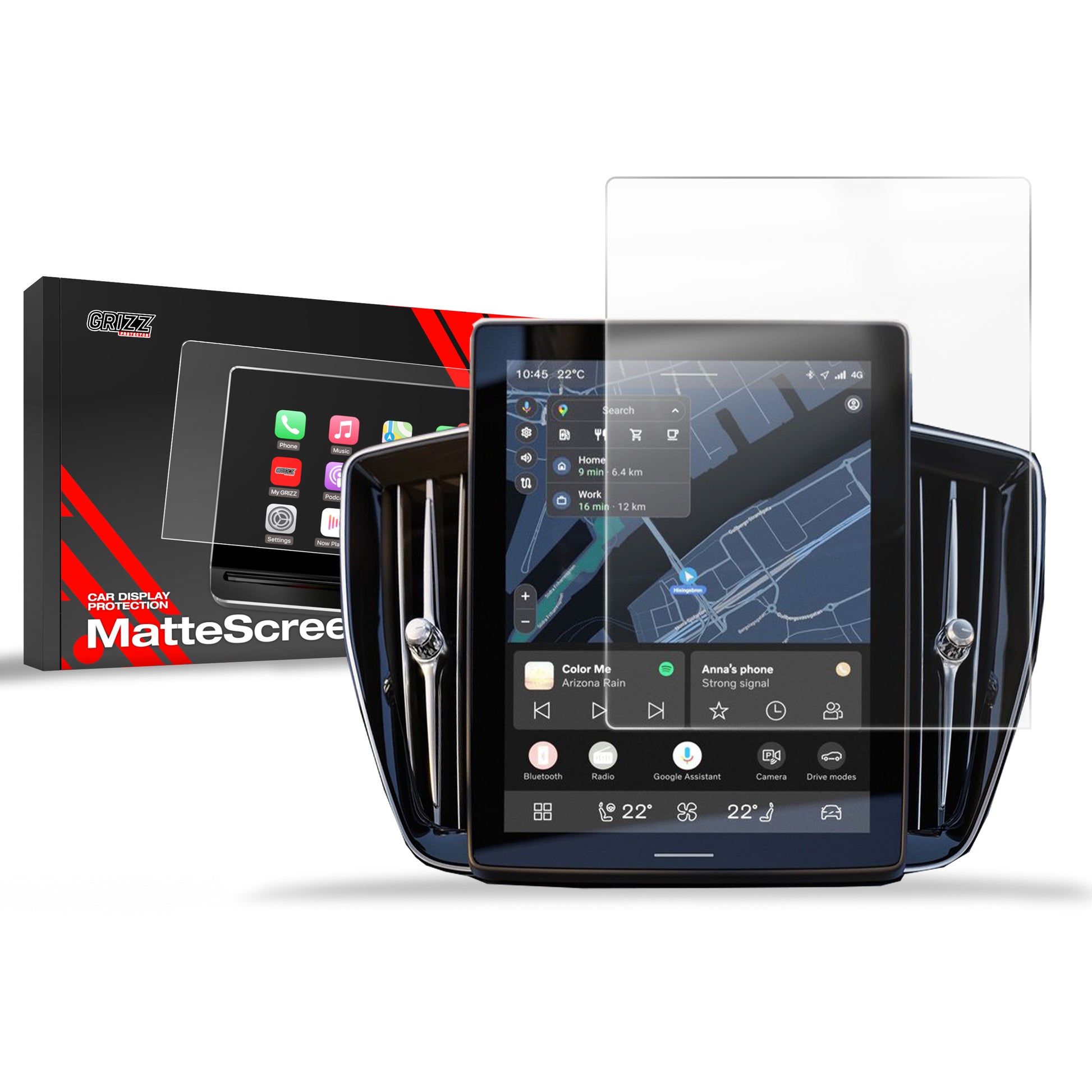 Anti-fingerprint screen film Volvo XC90 11,2" (2025) Matte Grizz