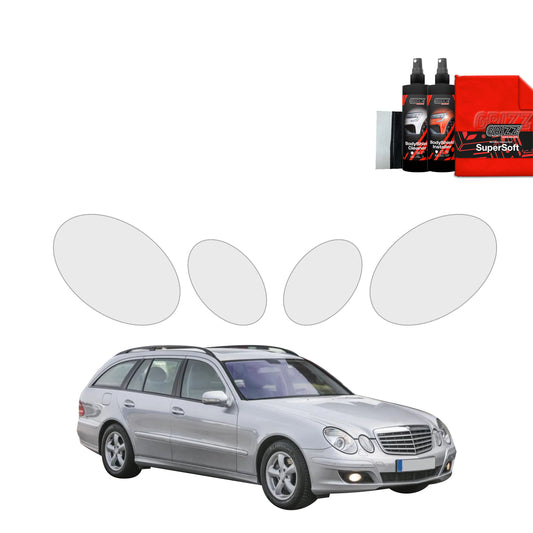 4in1 Protective film for lights for Mercedes Benz E Klasa S211 Kombi (2002-2009)