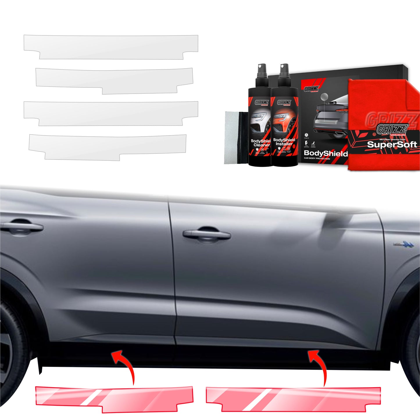 4in1 Protective film for sills for Renault Austral (2022-2025)