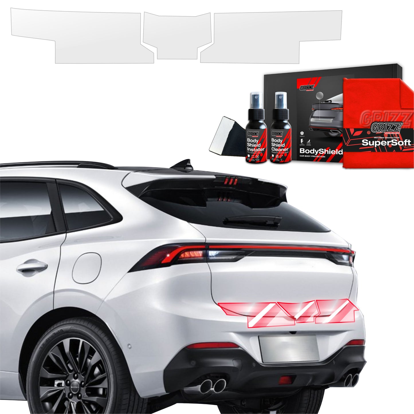 3in1 Protective film for trunk threshold for Forthing T5 Evo (2024-2025)