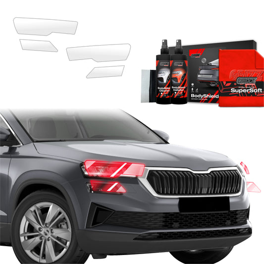 4in1 Protective film for lights for Skoda Karoq (2022-2025)
