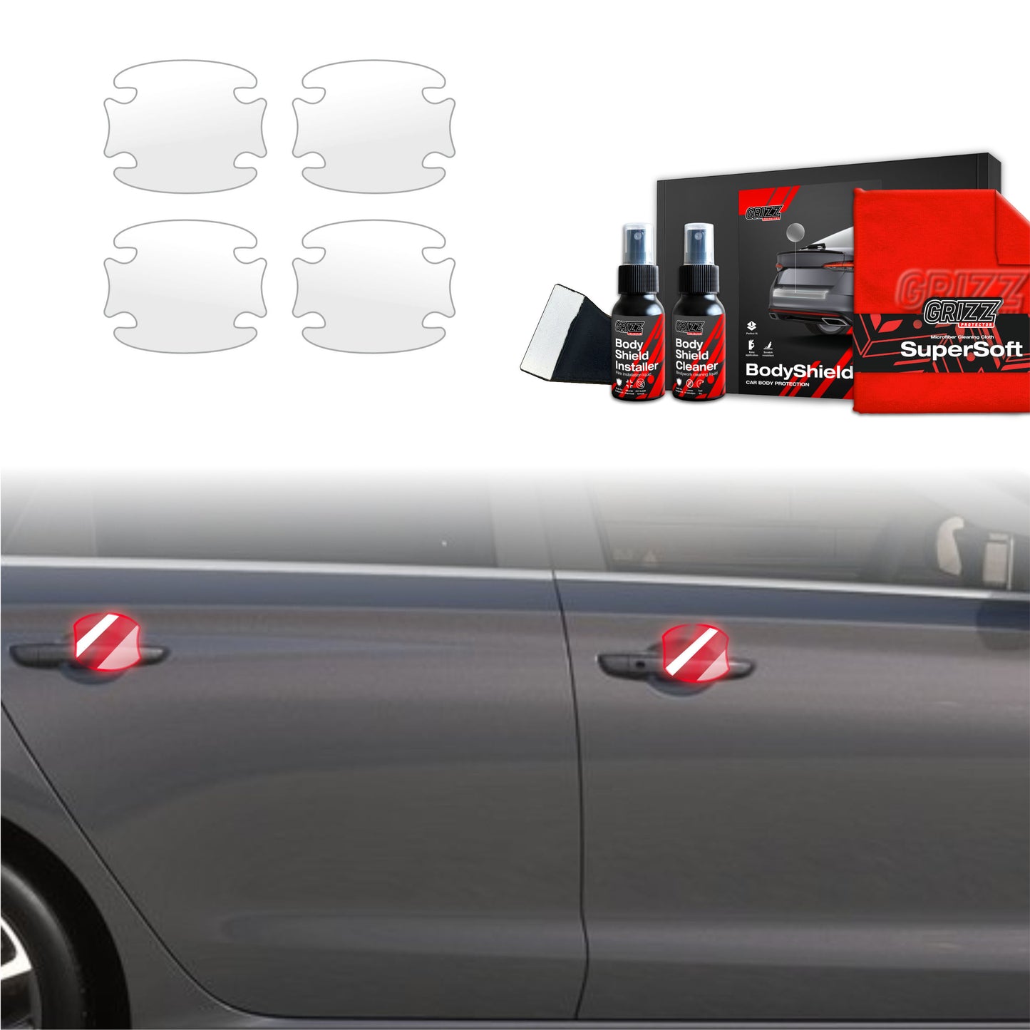 4in1 Protective film under door handles for Hyundai i30 Hatchback (2020-2025)